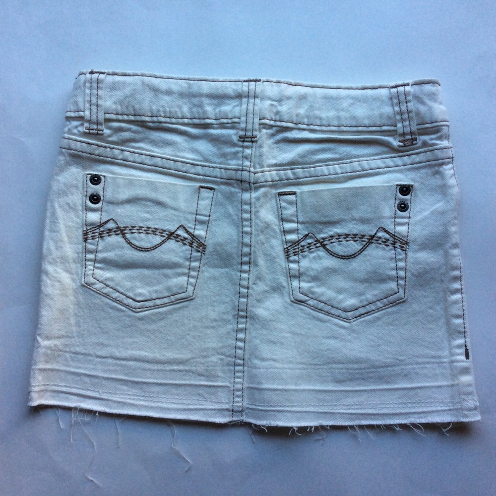 Mossimo Supply Co. Women’s Micro Mini Crean Cut off Skirt Grunge Retro Style SzS